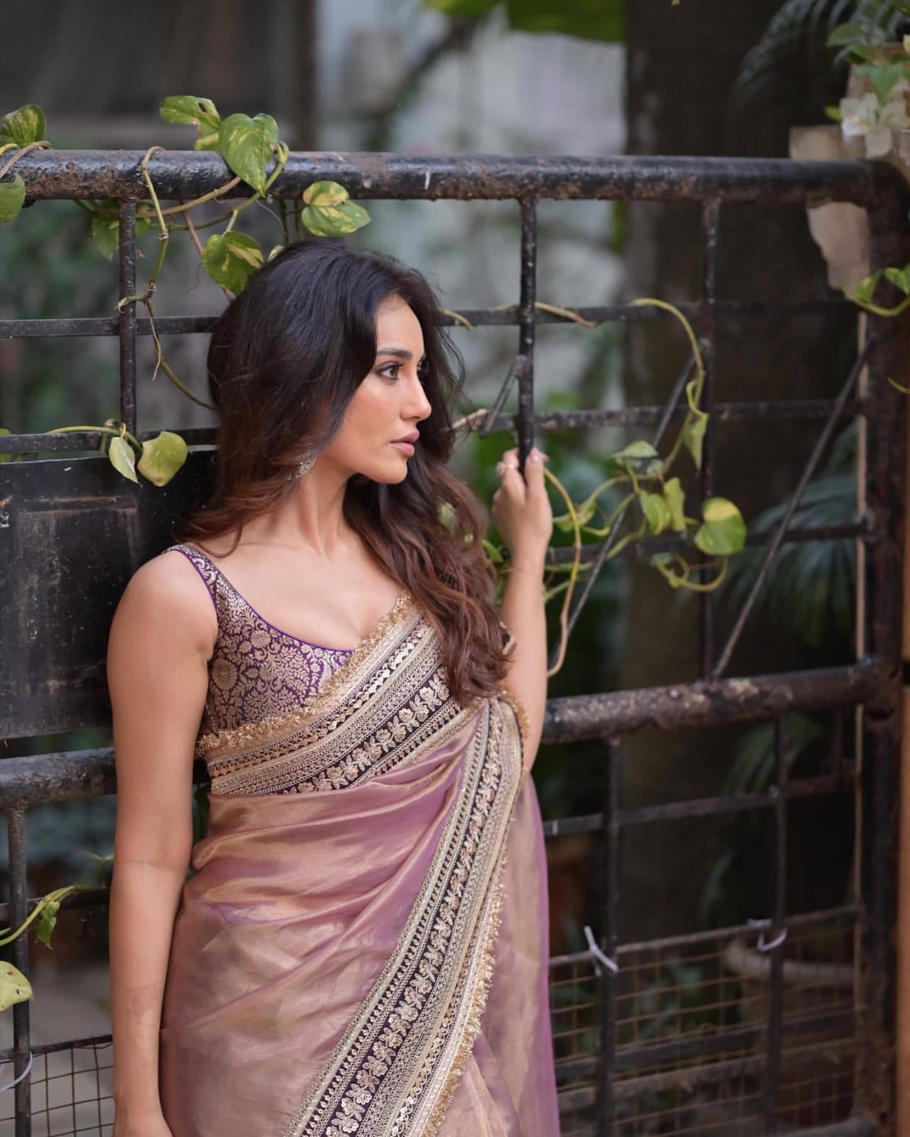 Designer Soft Twill Net Fancy Lace Border Saree