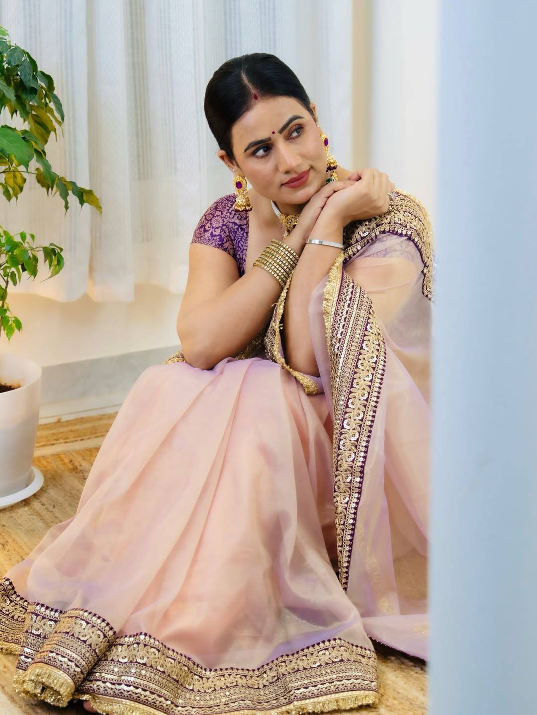 Designer Soft Twill Net Fancy Lace Border Saree