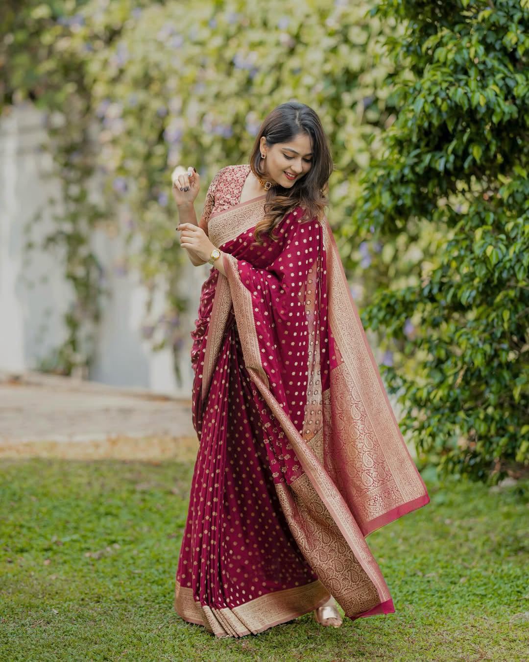 ✨ Premium Soft Lichi Silk Saree with Rich Pallu & All-Over Jacquard Weaving | Elegant Festive & Party Wear Collection ✨