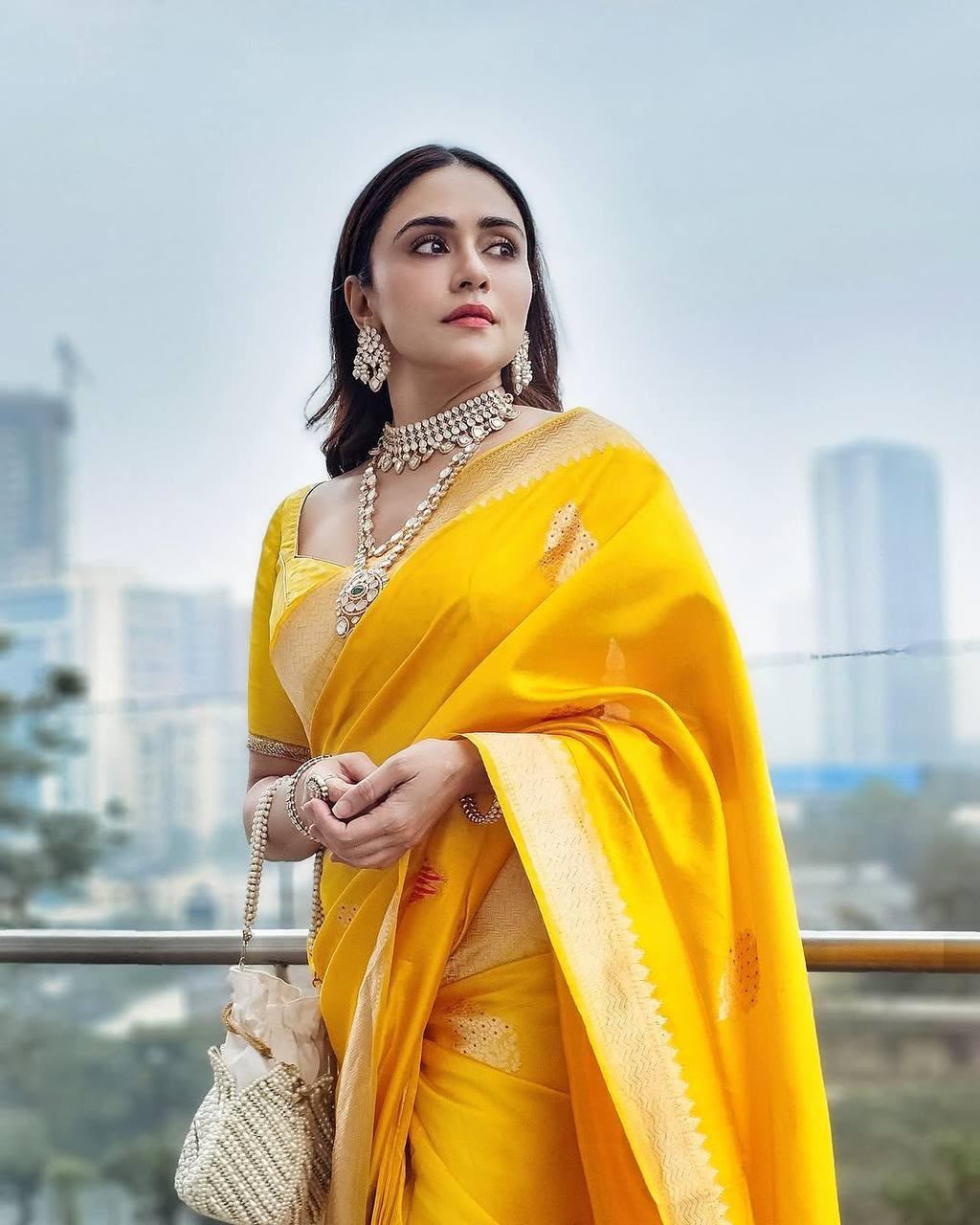 Timeless Soft Lichi Silk Designer Saree