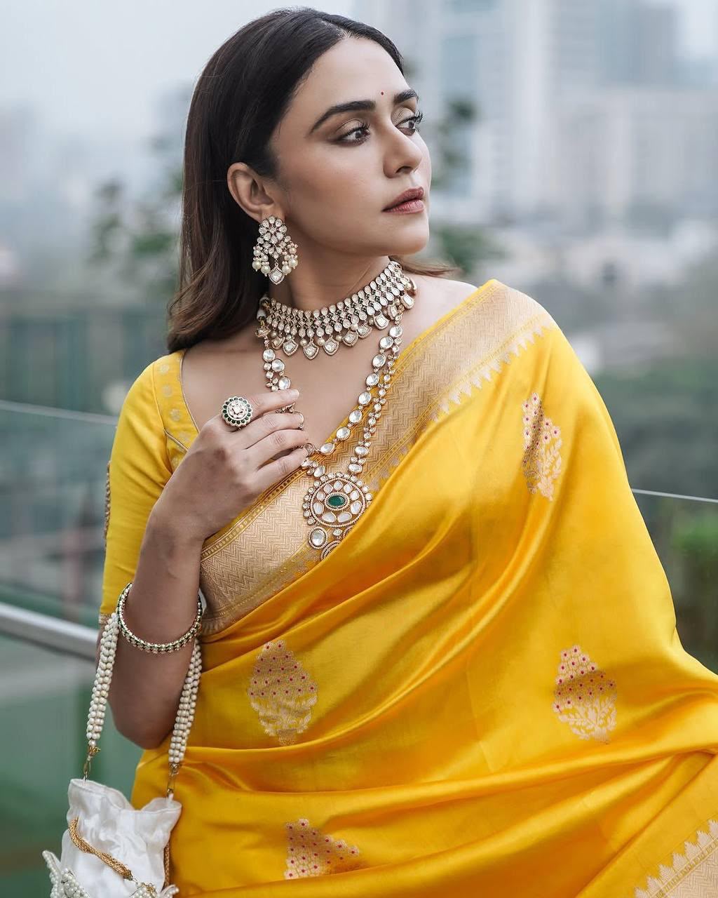 Timeless Soft Lichi Silk Designer Saree