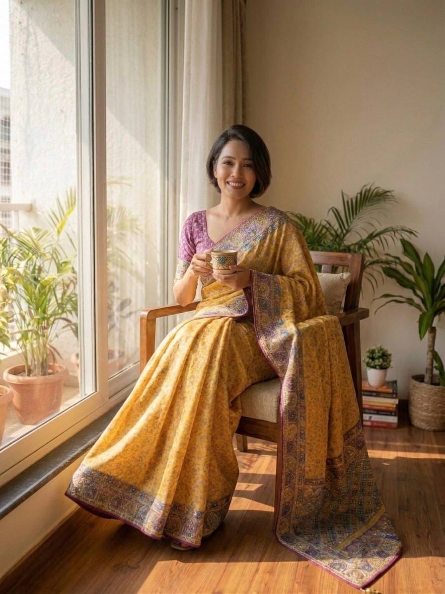 Signature Soft Chinnon Festive Wear Saree