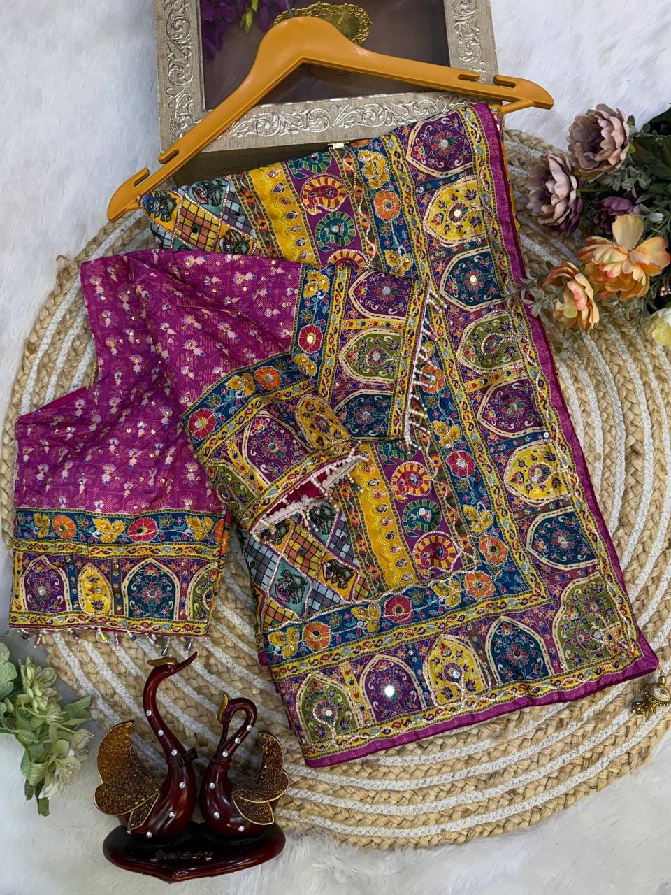 Signature Soft Chinnon Festive Wear Saree