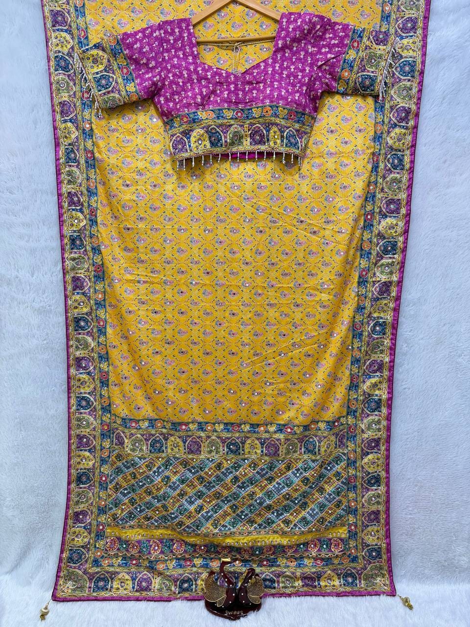 Signature Soft Chinnon Festive Wear Saree