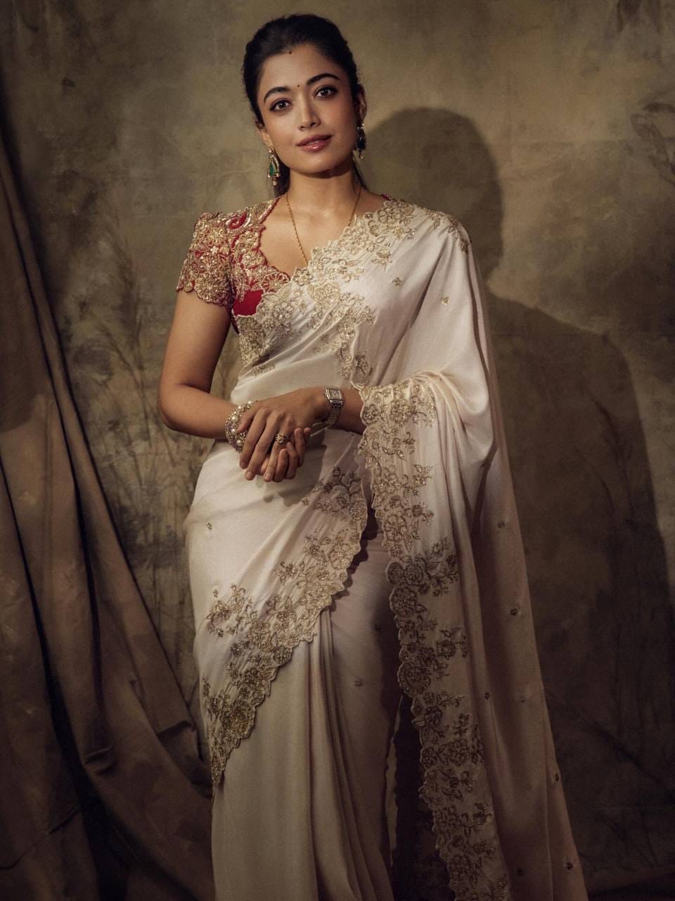 Elegant Sequins Embroidery Rangoli Silk Saree With Heavy Blouse