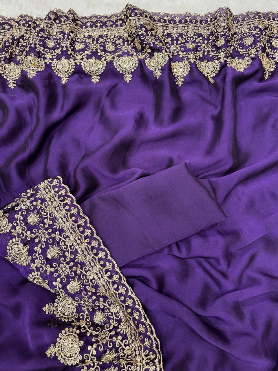 🌺 Premium Party Wear Soft Rangoli Silk Designer Saree