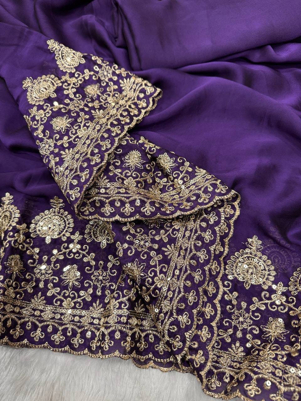 🌺 Premium Party Wear Soft Rangoli Silk Designer Saree