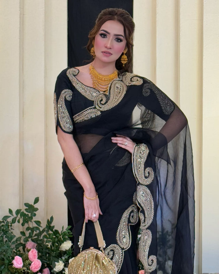 Elegance Rangoli Silk Sarees | Zari and Sequin Embroidery Work | Weddings Sarees | Anupmaa