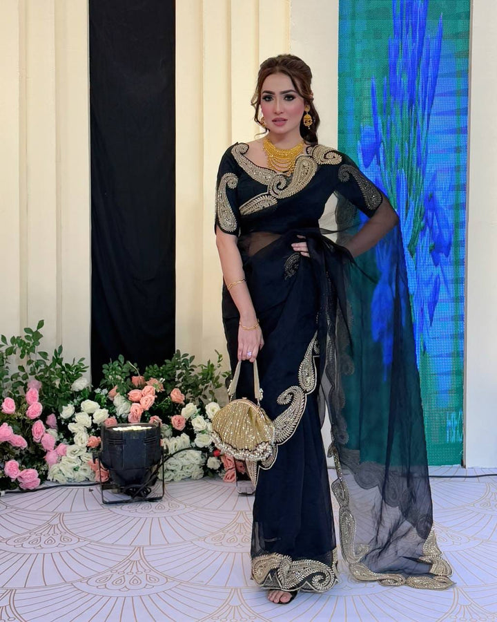 Elegance Rangoli Silk Sarees | Zari and Sequin Embroidery Work | Weddings Sarees | Anupmaa