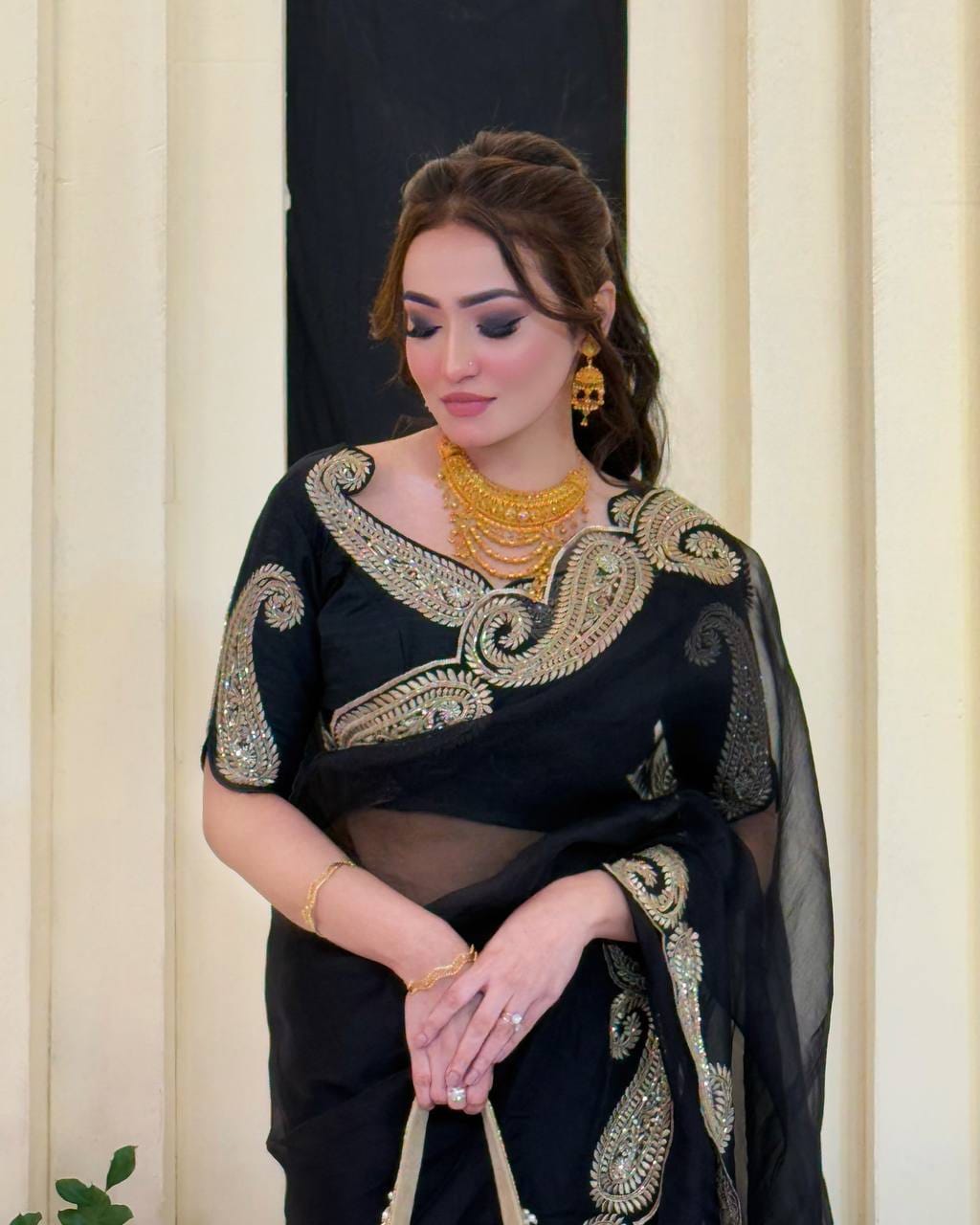 Elegance Rangoli Silk Sarees | Zari and Sequin Embroidery Work | Weddings Sarees | Anupmaa