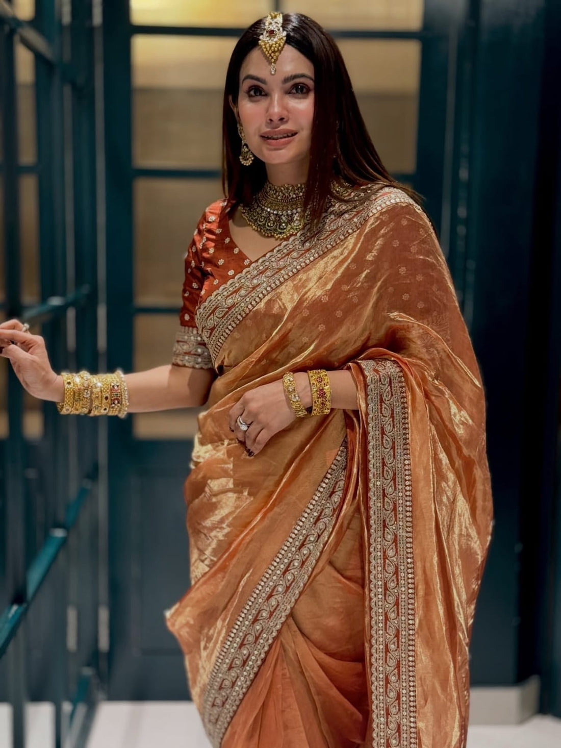 🎉 Premium Soft NC Twill Glamour Party Wear Saree