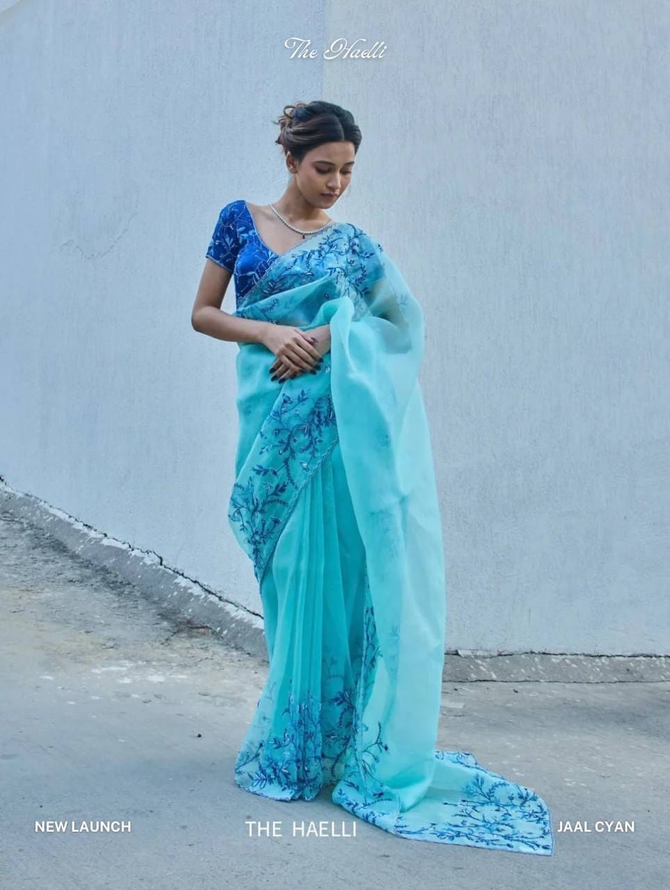 Premium Floral Print Katdana Work Festive Saree