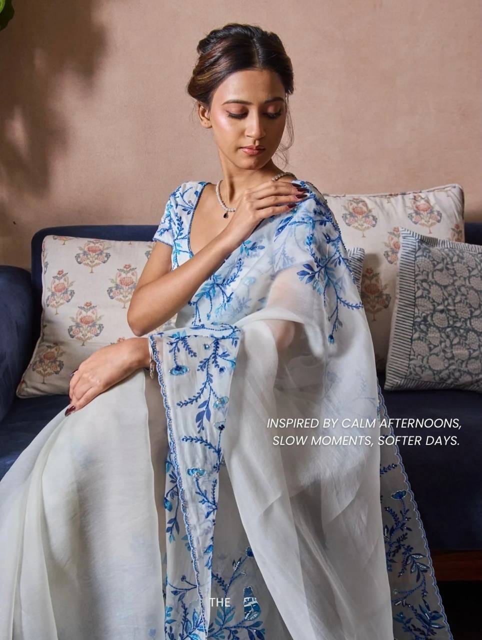 Premium Floral Print Katdana Work Festive Saree