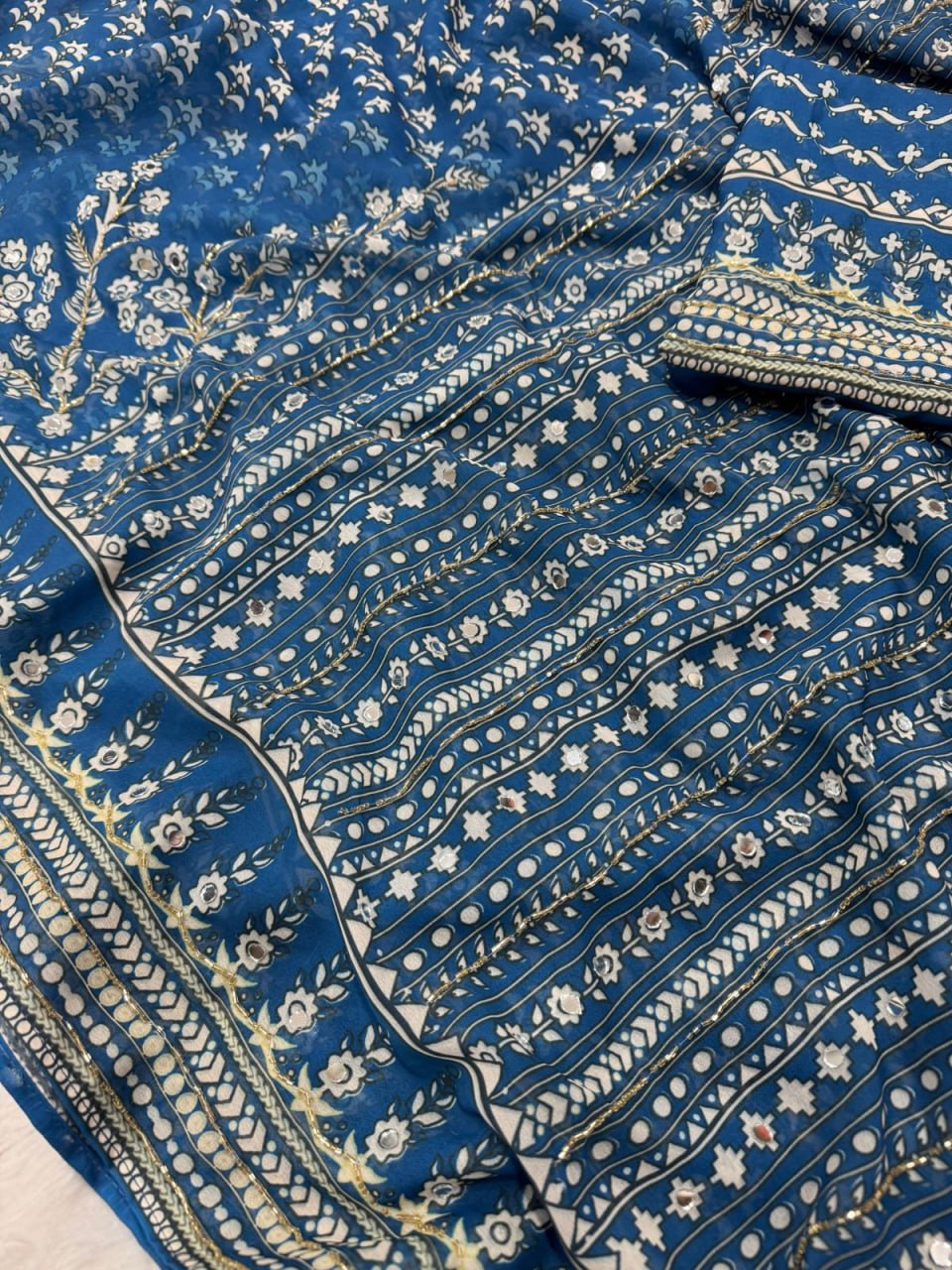 Royal Heavy Soft Georgette Digital Print Designer Saree