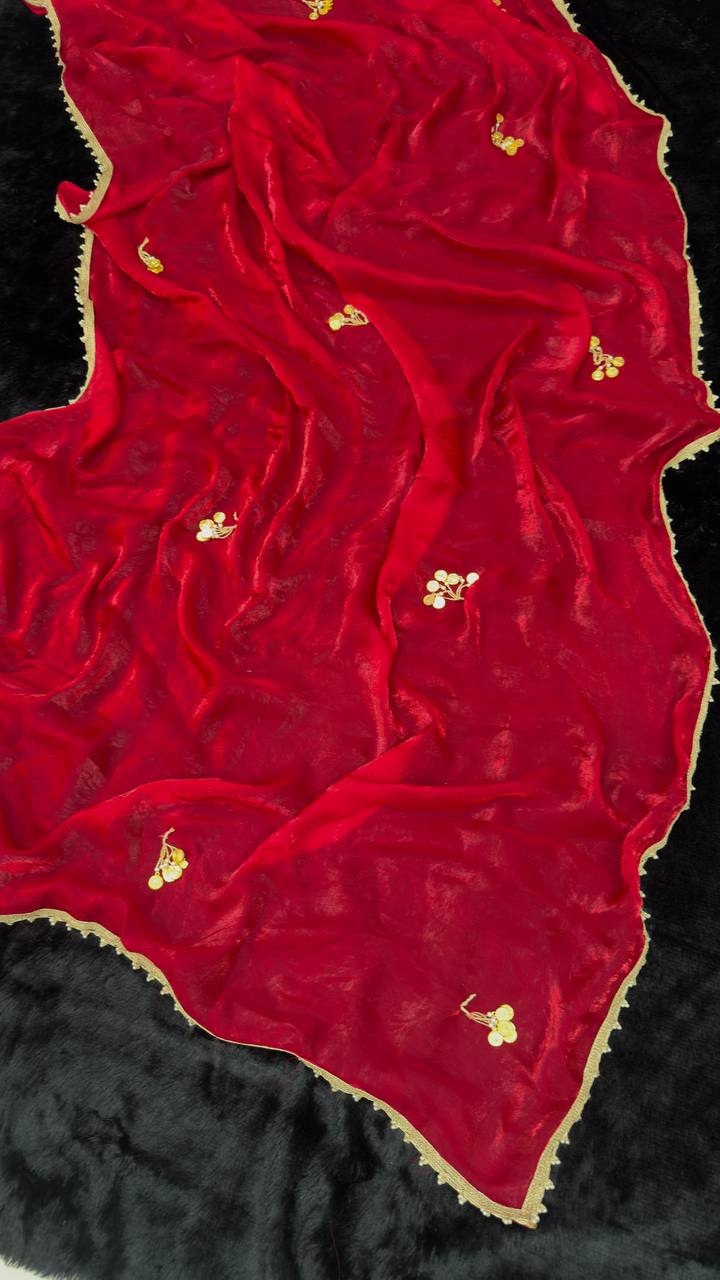 Original Coin Master Khan Khan Heavy Satin Silk Saree