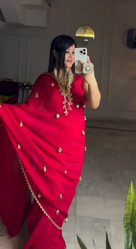 Original Coin Master Khan Khan Heavy Satin Silk Saree