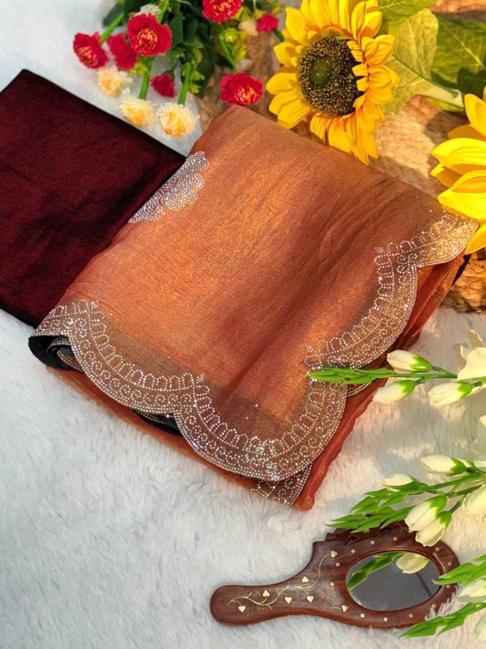 BEAUTIFUL DESIGNER SIROSKI PARTY WERE SAREE