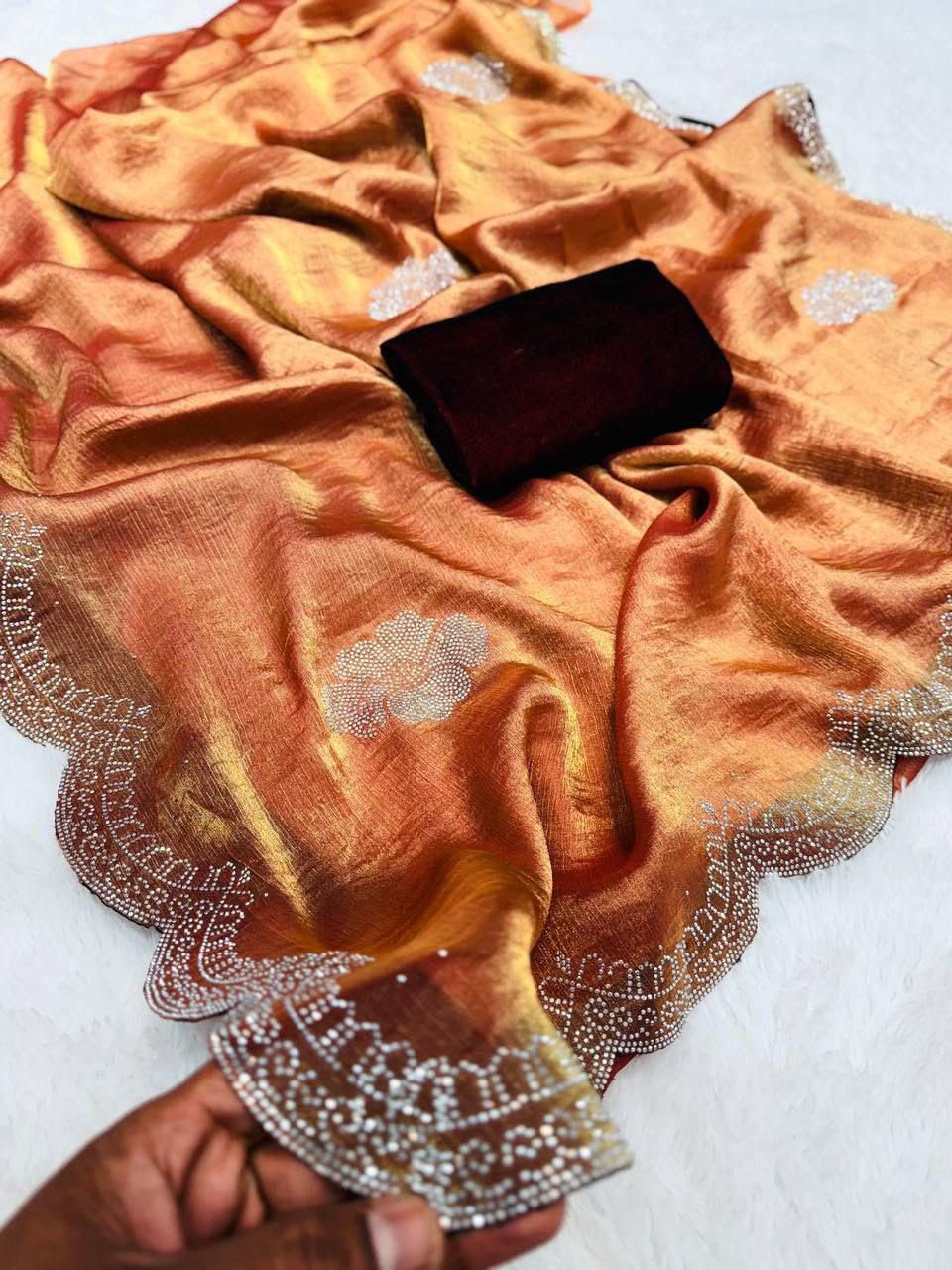 BEAUTIFUL DESIGNER SIROSKI PARTY WERE SAREE