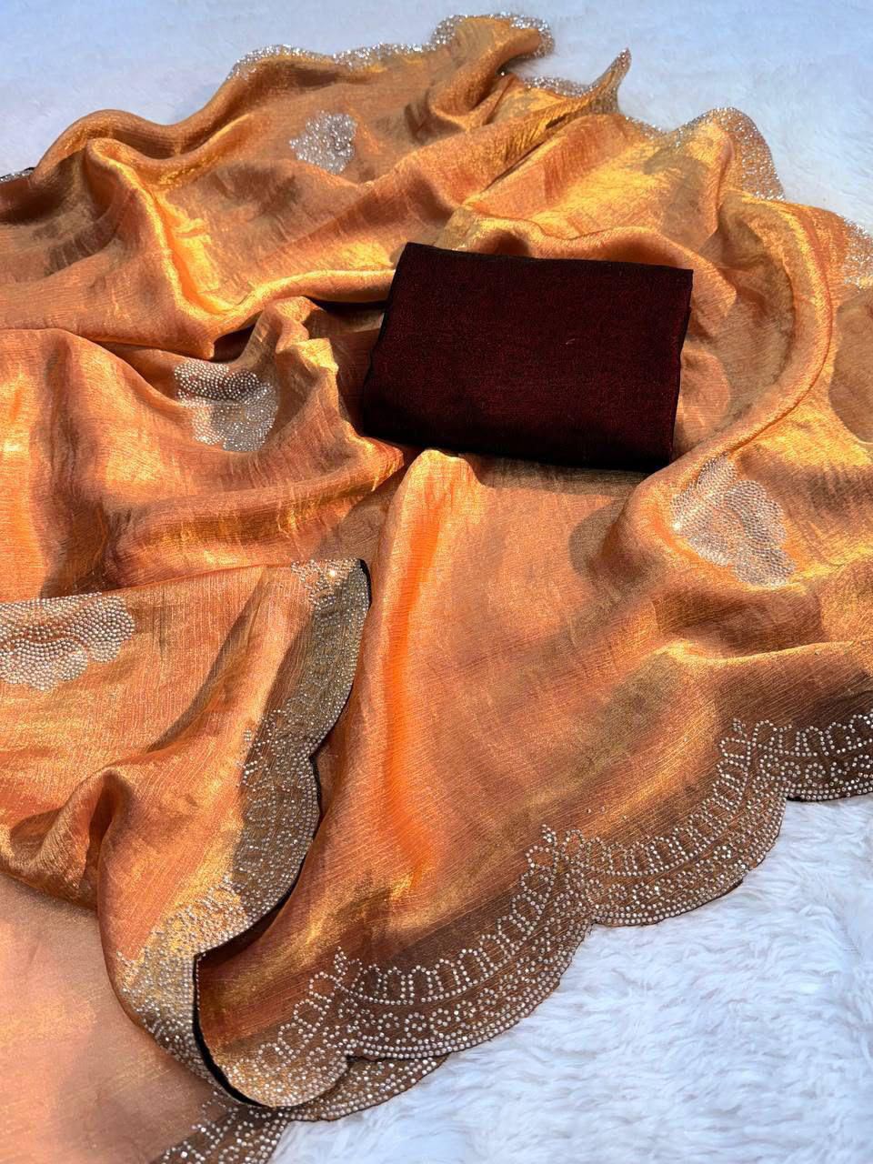 BEAUTIFUL DESIGNER SIROSKI PARTY WERE SAREE