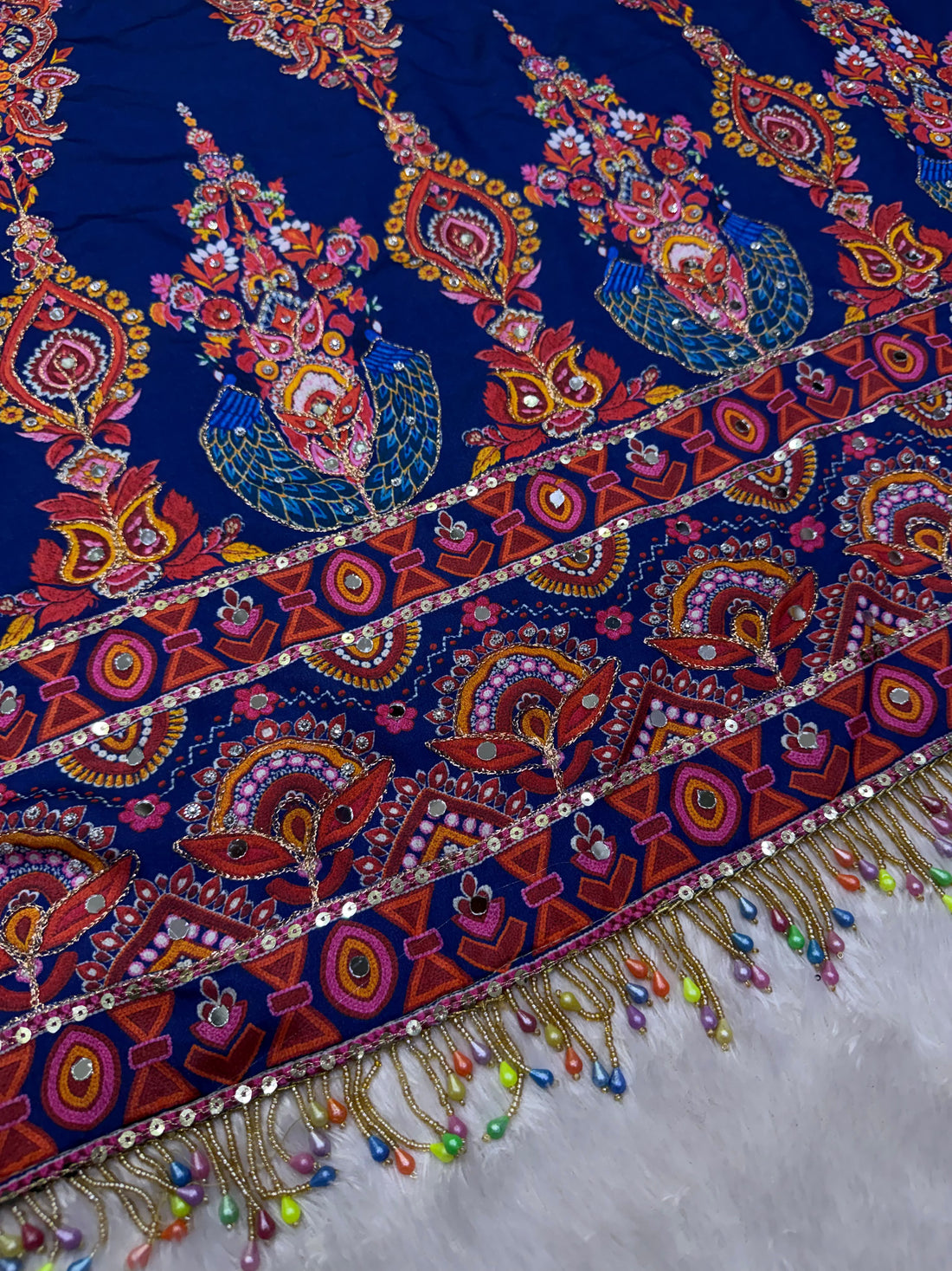 Premium Soft Chinnon Printed Saree | Elegant Designer Print for Festive & Party Wear