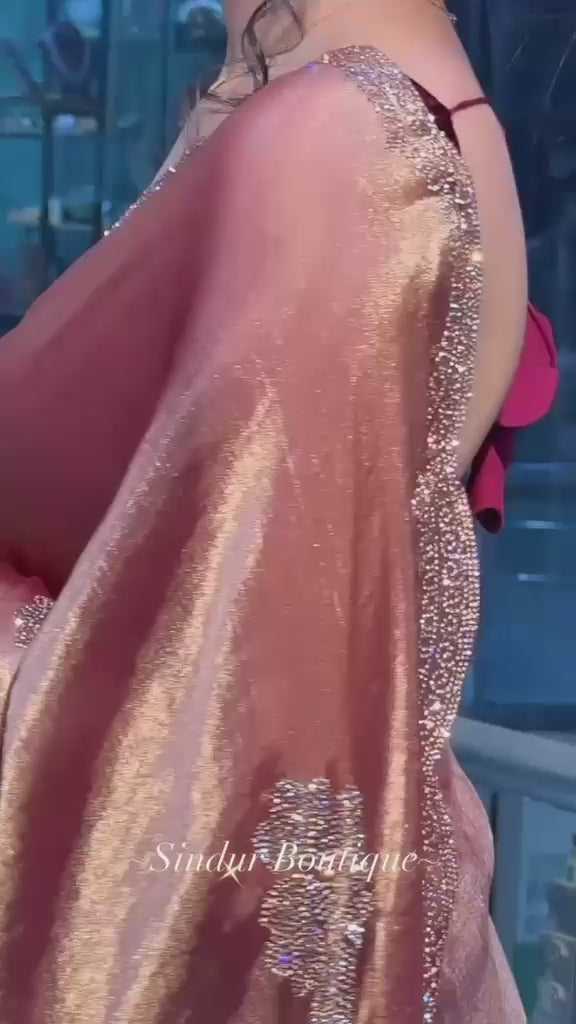 BEAUTIFUL DESIGNER SIROSKI PARTY WERE SAREE
