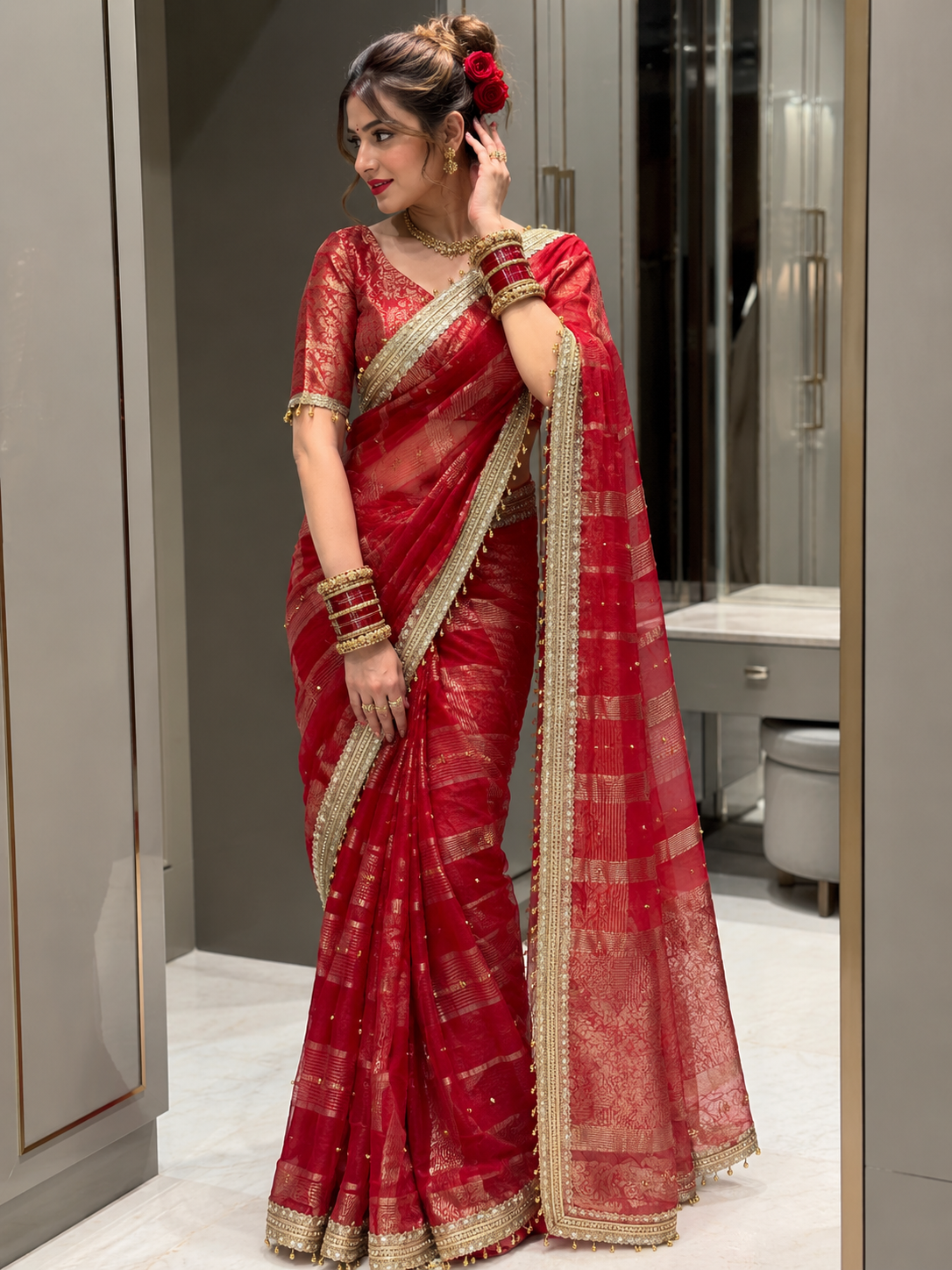 Premium Ghungroo Saree for Women | Designer Party Wear Saree